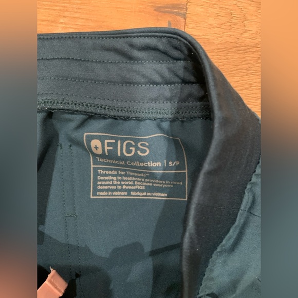 FIGS Teal Zamora Jogger Scrub Pants Limited Edition Size S/P - Picture 6 of 7